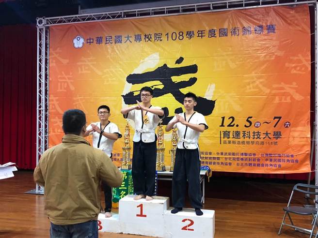 桃园市政府消防局第一救灾救护大队八德分队队员赖永健，大学时期为摔角健将。（八德分队提供／陈梦茹桃园传真）