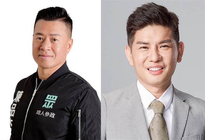 陳品杰（左）宣布退出民眾黨、林致兵退選。（合成圖／摘自臉書）