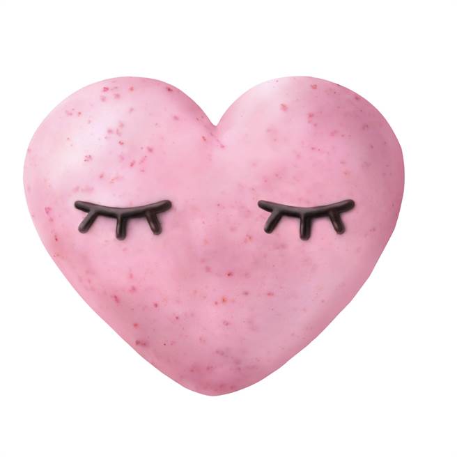 Mister Donut情人节限定的爱心甜甜圈「热恋情人」，55元。（Mister Donut提供）