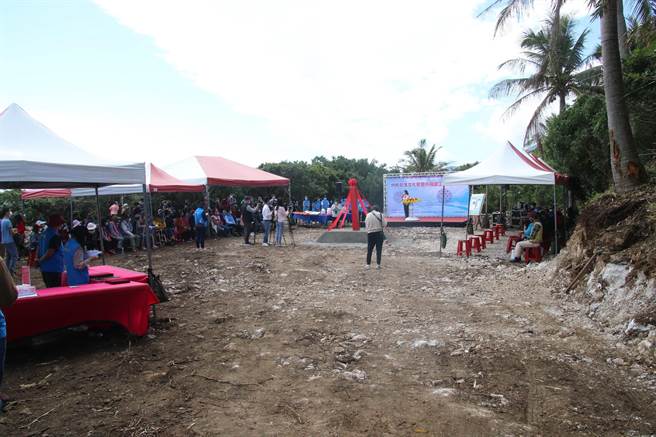 台东县长滨乡堺桥部落聚会所兴建工程10日动土。（台东县政府提供／蔡旻妤台东传真）