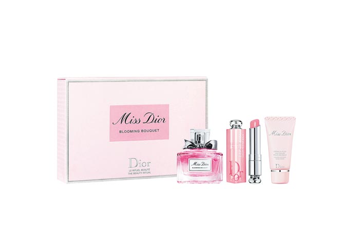 高雄大遠百Dior花漾迪奧香氛粉漾組，推薦價3550元。（遠百提供）