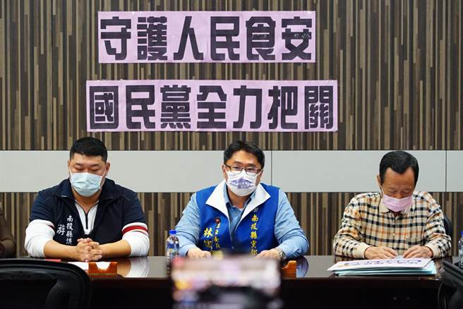 莱猪吃完吃核食，林儒彬表示，绝对不能用我们子孙的健康，来作为外交条件，蔡政府坚决反核电，但核食却可以吃，这到底是什么逻辑。(吴建辉摄)