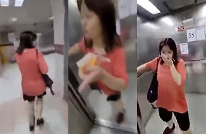 薛影儀遭路人追進電梯畫面曝光。（圖／翻攝自 Youtube）