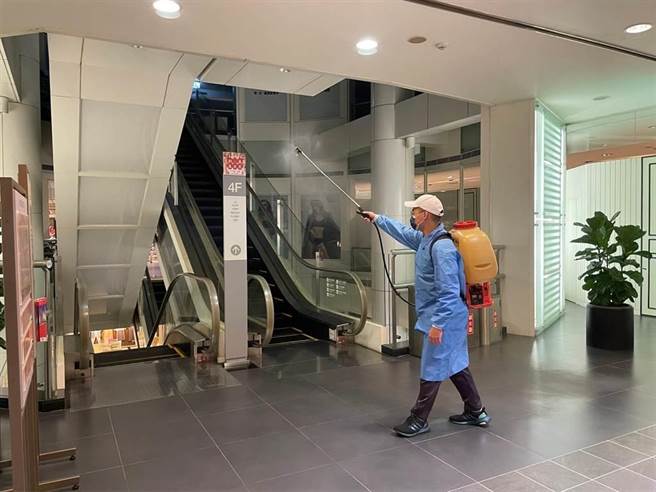 台南市政府針對確診者足跡清消。(台南市政府提供／曹婷婷台南傳真)
