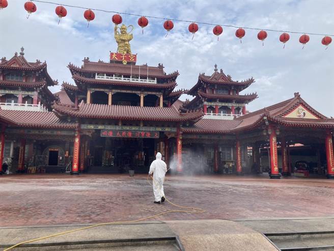 案19599、19600父子檔11日曾到新營太子宮，已完成清消。(台南市政府提供／曹婷婷台南傳真)