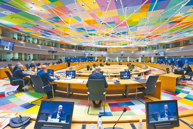 圖為位於比利時布魯塞爾的歐盟總部。（新華社）