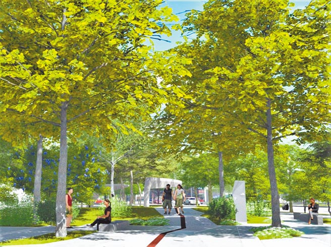 台中市府启动「魅力东光绿廊悠游计画」优化2.3公里东光园道，预计今年底完工。（示意图，台中市政府提供／卢金足台中传真）