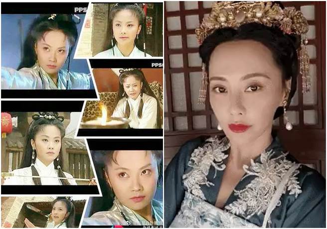 馬雅舒（右）近期郭貴妃古裝扮相。（圖/微博）