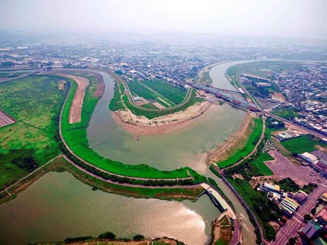 湖內都市計畫空拍圖。（高市都發局提供／袁庭堯高雄傳真）