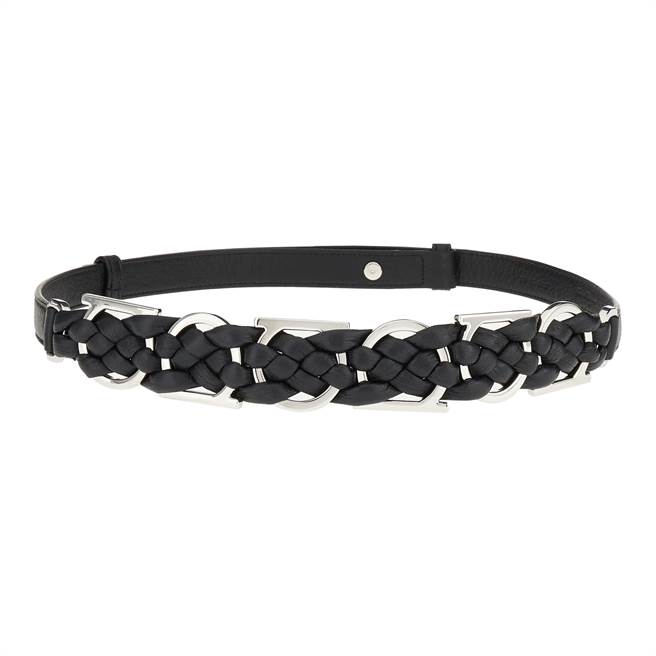 Ferragamo Ganicini 編織皮帶，3萬2500 元。（Ferragamo提供）