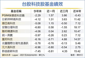 台股科技基金 逢低布局時機到