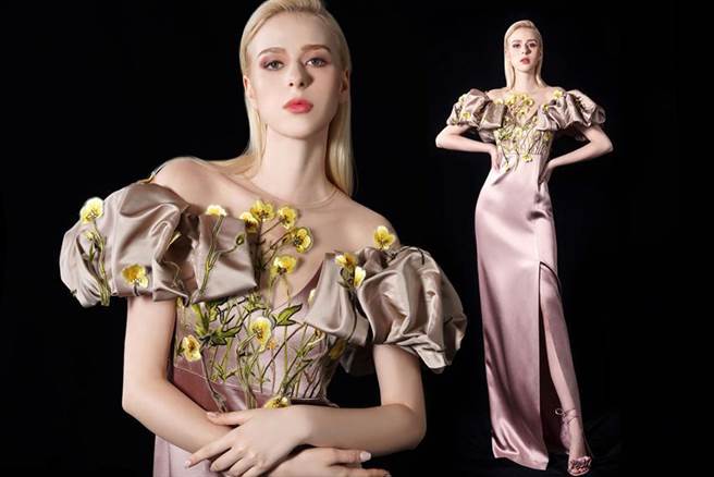 （方国强高订品牌Khieng ATELIER首推京绣系列，春花争妍。图／Khieng ATELIER提供）