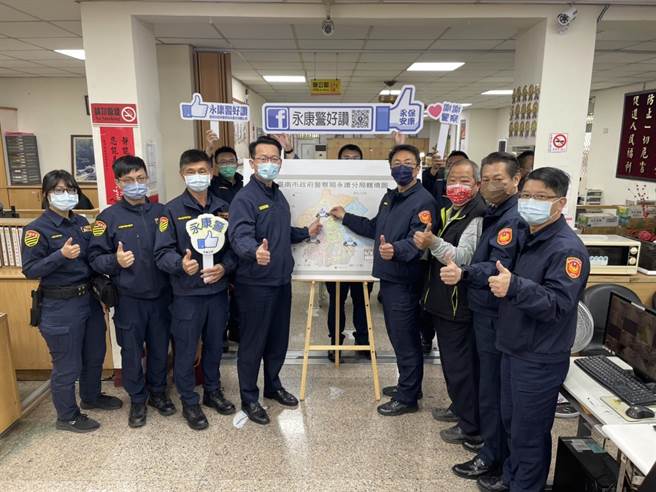 永康分局今成立交通分隊鹽行小隊。(永康分局提供／曹婷婷台南傳真)