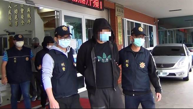 謝姓男子為首的暴力集團，被警方拘提送法辦。（民眾提供／廖志晃南投傳真）