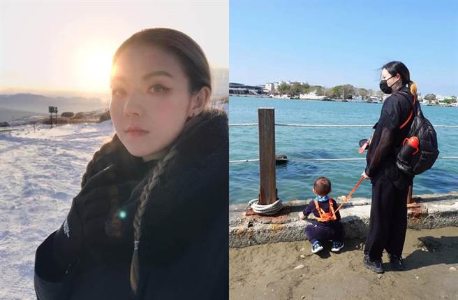 歐陽靖現獨自撫養兒子。(圖／取自臉書)