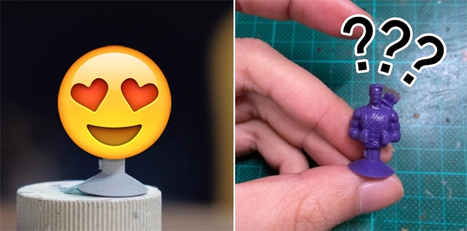 原本全紫色的全联漫威公仔「鹰眼」(右)，经过网友重新改造(左)，眾人惊嘆：「化腐朽为神奇」。(图/截自脸书我爱全联-好物老实説)