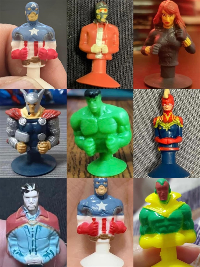 全联福利中心近期推出「超级英雄总动员」满额赠吸盘公仔，不过推出以来遭到不少人批评公仔品质不良、外貌严重走钟。(图/截自脸书我爱全联-好物老实説)