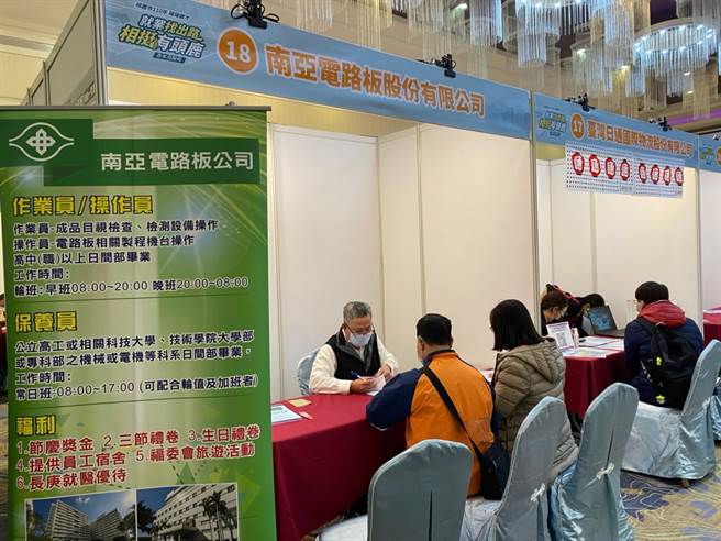 桃园市就业职训服务处助PCB产业找人才，只要透过公部门媒合上工，企业最高奖3万、劳工最高奖2万。(就服处提供／蔡依珍桃园传真)