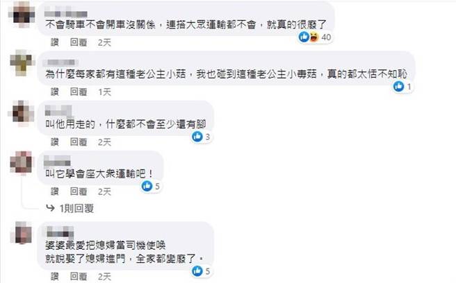 網友怒轟小姑太公主(圖/截自臉書《靠北婆婆2.0》)
