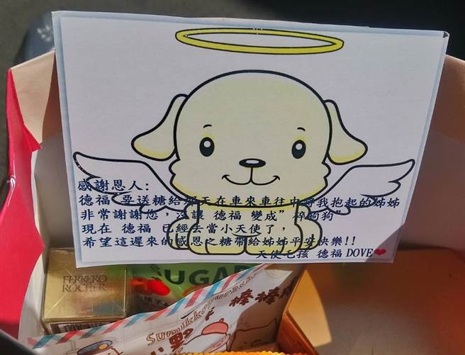 米克斯走失被车撞，所幸被一名女子发现，尸体才不至于被辗到面目全非，而牠在宠物沟通时，还拜托主人感谢恩人。(图/德福姊姊授权)