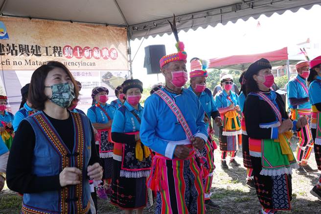 台东市马当部落聚会所16日动土。（蔡旻妤摄）