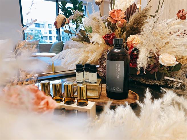 翩翩芳厢Feathery SPA精挑细选4款精油。（翩翩芳厢Feathery SPA提供）