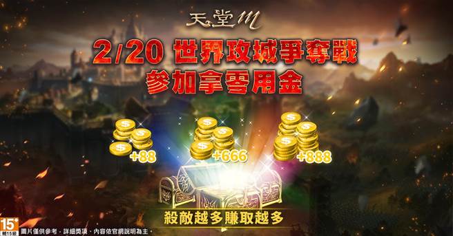 《天堂M》零用金活动