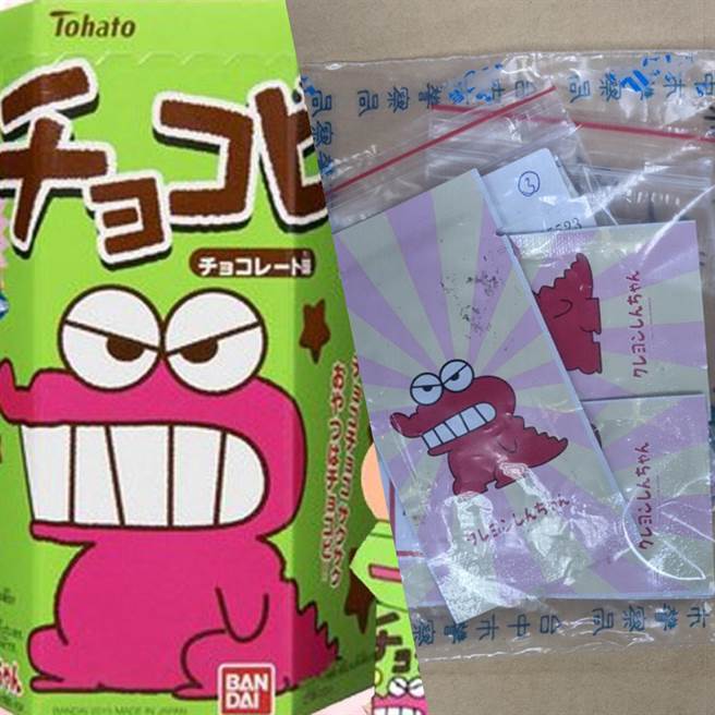 警方指出，毒品咖啡包样式琳琅满目，有法斗、卡通特务、日本动漫蜡笔小新最爱的巧克力饼乾等，被检验出掺杂着伤害身体的第三、四级新兴毒品。（台中市警察局提供／张妍溱台中传真）