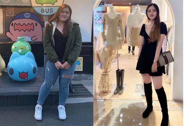 小安减重前后对比。（博田国际医院提供／袁庭尧高雄传真）