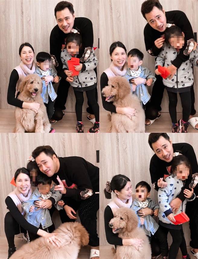 余苑绮今年春节还有带2个孩子回娘家。（图／FB@余苑绮）