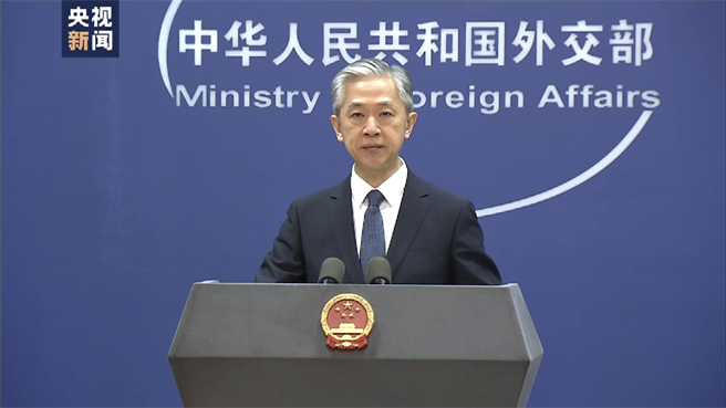 大陸外交部發言人汪文斌。取自央視新聞