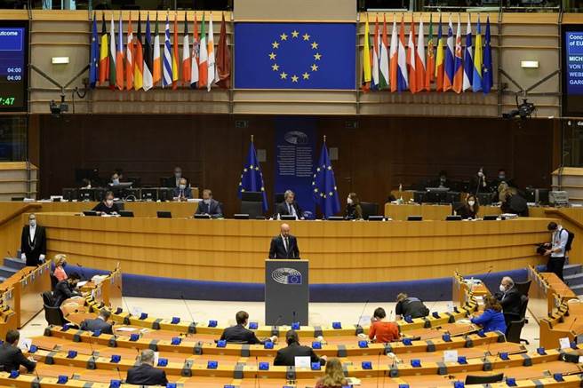 歐洲議會關切中國大陸對台威脅，通過兩友台決議 。（圖為歐洲議會示意圖／路透）