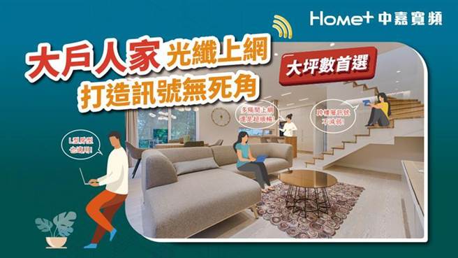 （中嘉宽频「大户人家」方案，带动申办量月增3成。图／中嘉宽频提供）
