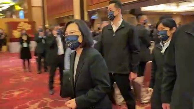 「义云会」今天成立大会，蔡英文总统亲临致贺。（廖素慧摄）