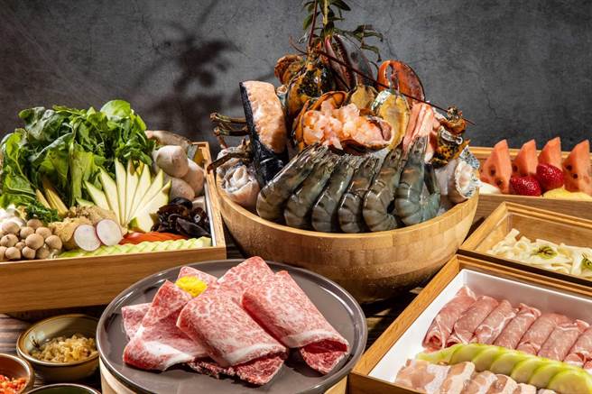 蕴泉庄蕴式海陆极鲜锅。（蕴泉庄提供）