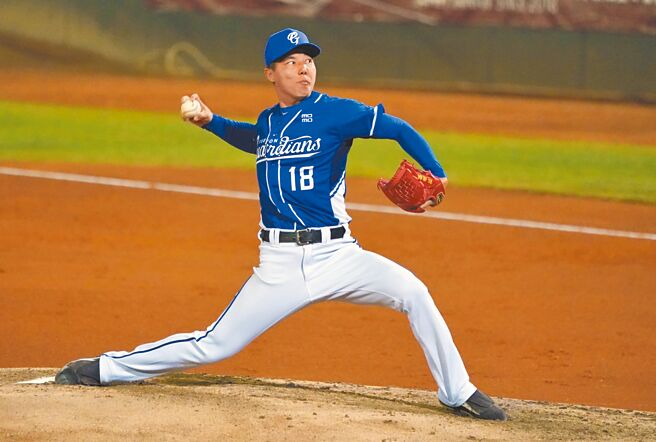 郭俊麟新球季力拚先发轮值，教练团有使用说明书。（富邦悍将提供）