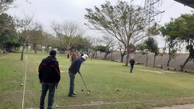 中市槌球代表队选拔赛今龙井区登场。（台中市政府提供）