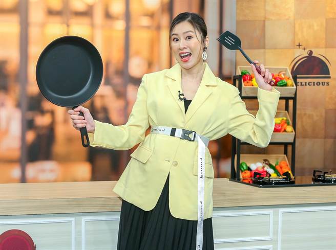 張棋惠今出席霹靂台灣台《樂來樂好吃》開錄記者會。（粘耿豪攝）