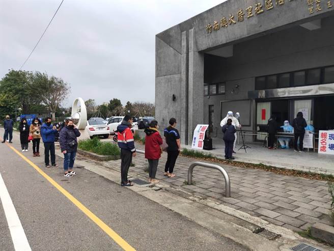 苗栗县19日新增3人确诊，县府呼吁民眾可到大厝里社区筛检站筛检。（苗栗县政府提供／谢明俊苗栗传真）
