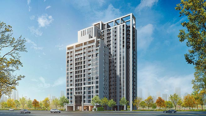 国城建设将推出的「友乐市」住宅大楼示意模拟图。图／国城建设提供
