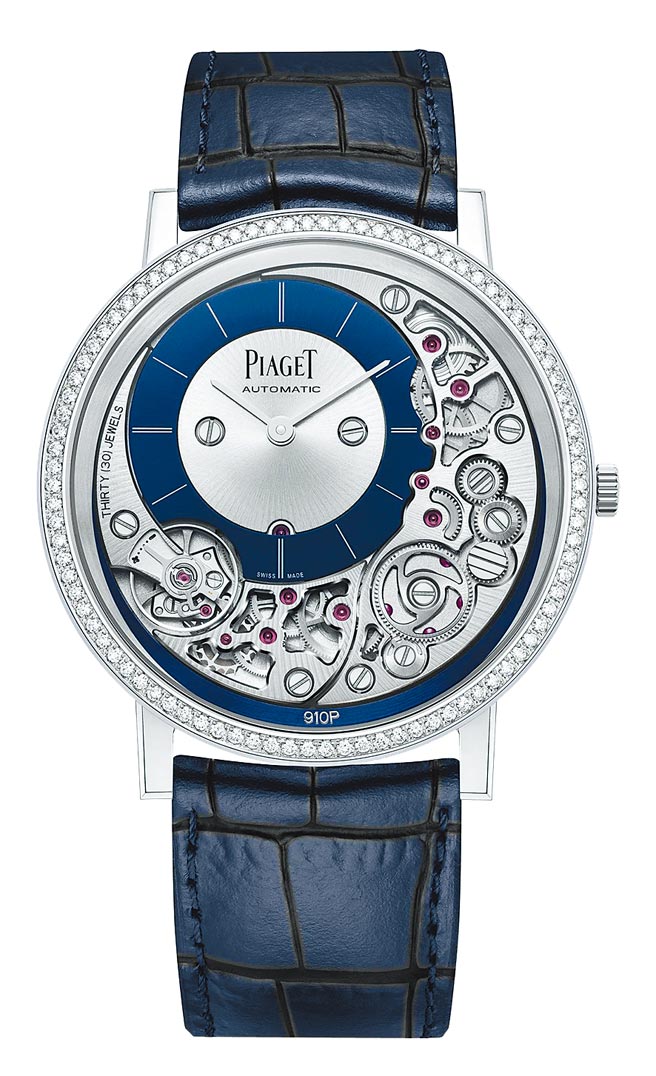 伯爵Altiplano Ultimate自動上鏈腕表，125萬元。（PIAGET提供）