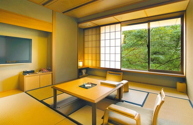 日胜生加贺屋客房客厅。（日胜生加贺屋提供）