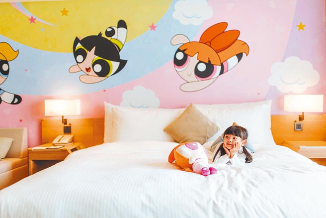 和逸饭店‧台南西门馆CN卡通频道主题房型。（国泰饭店观光事业提供）
