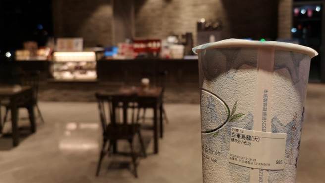 原PO调侃自己只点的起白毫乌龙 (图/翻摄自脸书《竹北远百最新情报站》)
