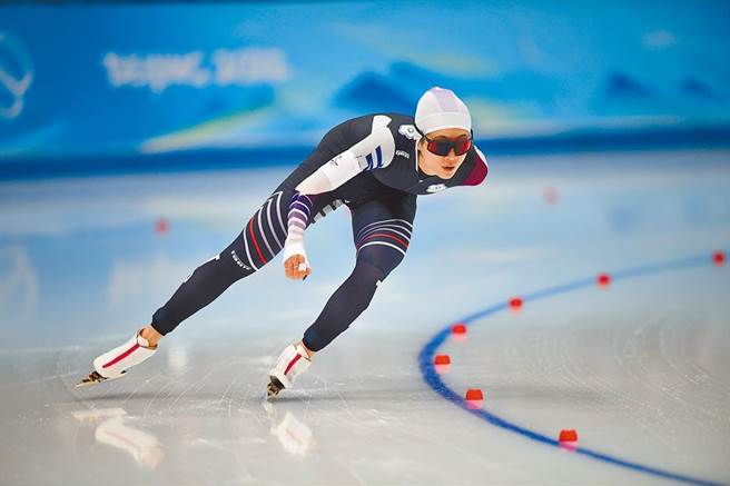 竞速滑冰选手黄郁婷。（中新社）