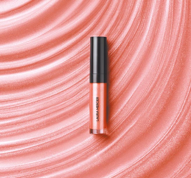 2月21日首賣LAURA MERCIER水漾嫩脣蜜全系列15色。（SOGO提供）