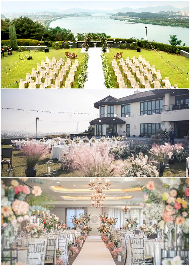 玄彬、孙艺真绝美的户外婚礼场地曝光。（图／WALKERHILL官网）