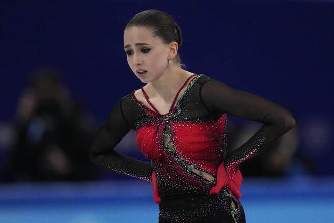 开赛前声势最强的瓦莉娃在长曲决赛崩盘，只获得第4名。（美联社资料照）