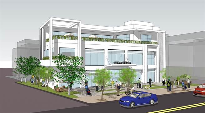 歷經9次流標的大里區瑞城里活動中心，21日開工動土，將興建地上3層的建築物，預計明112年5月底完工。（台中市府提供／黃國峰台中傳真）