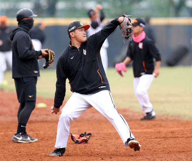 統一獅隊陳韻文。（中央社）